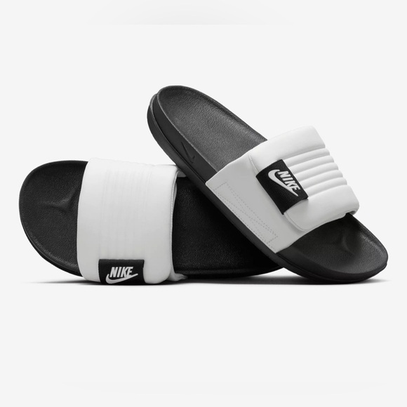 Nike Other - Men's Nike Offcourt Adjust Slide in Summit White/ Black